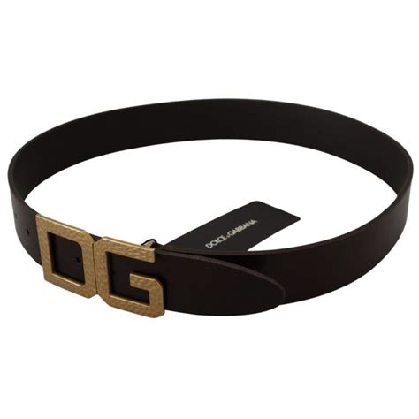 ceinture cuir homme dolce gabbana|Ceinture en cuir de veau à logo DG .